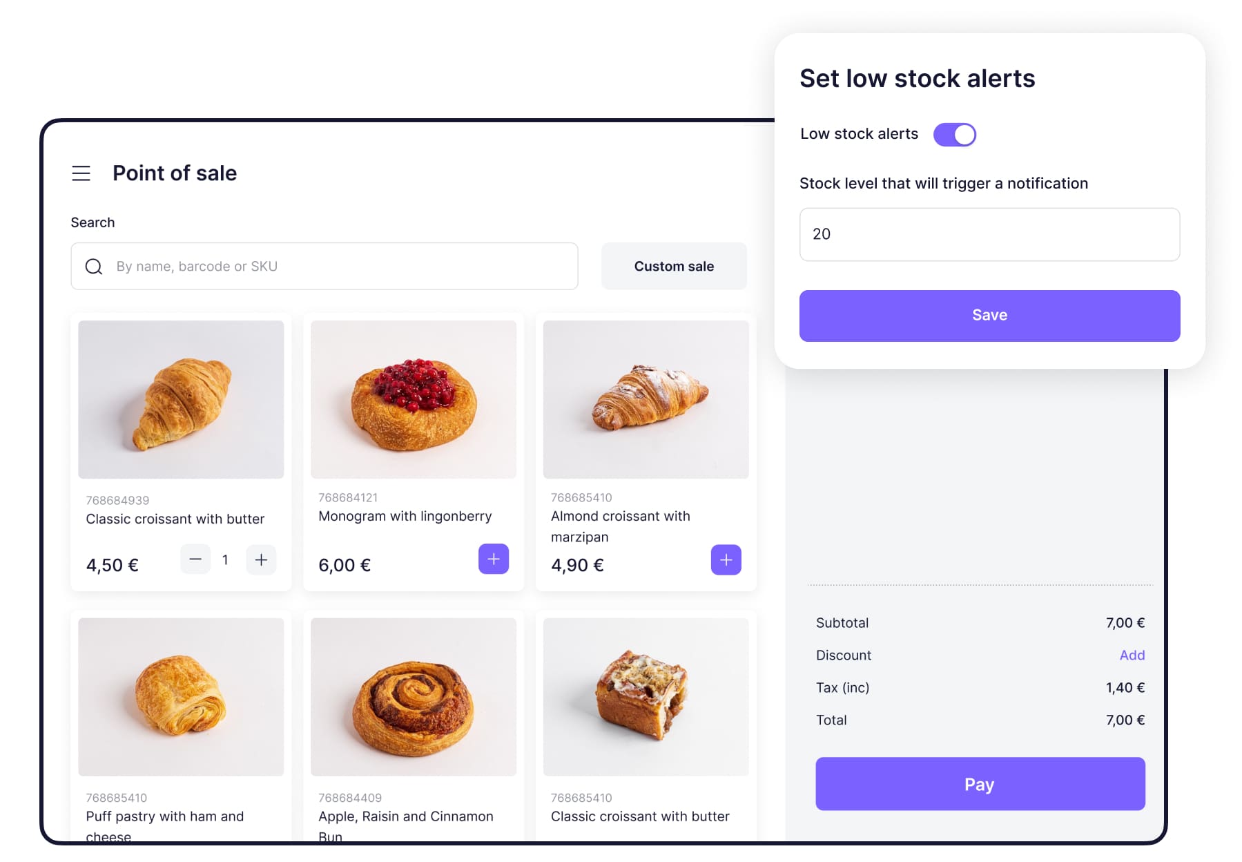 Stay in full control of your inventory
